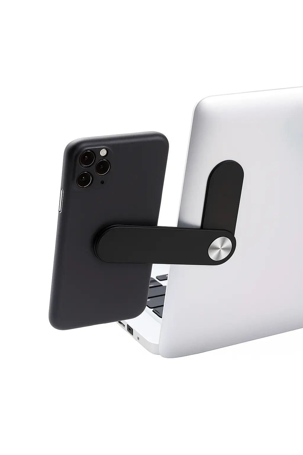 Magnetic Laptop Phone Mount – Smart Foldable Holder for Multi-Screen Setup