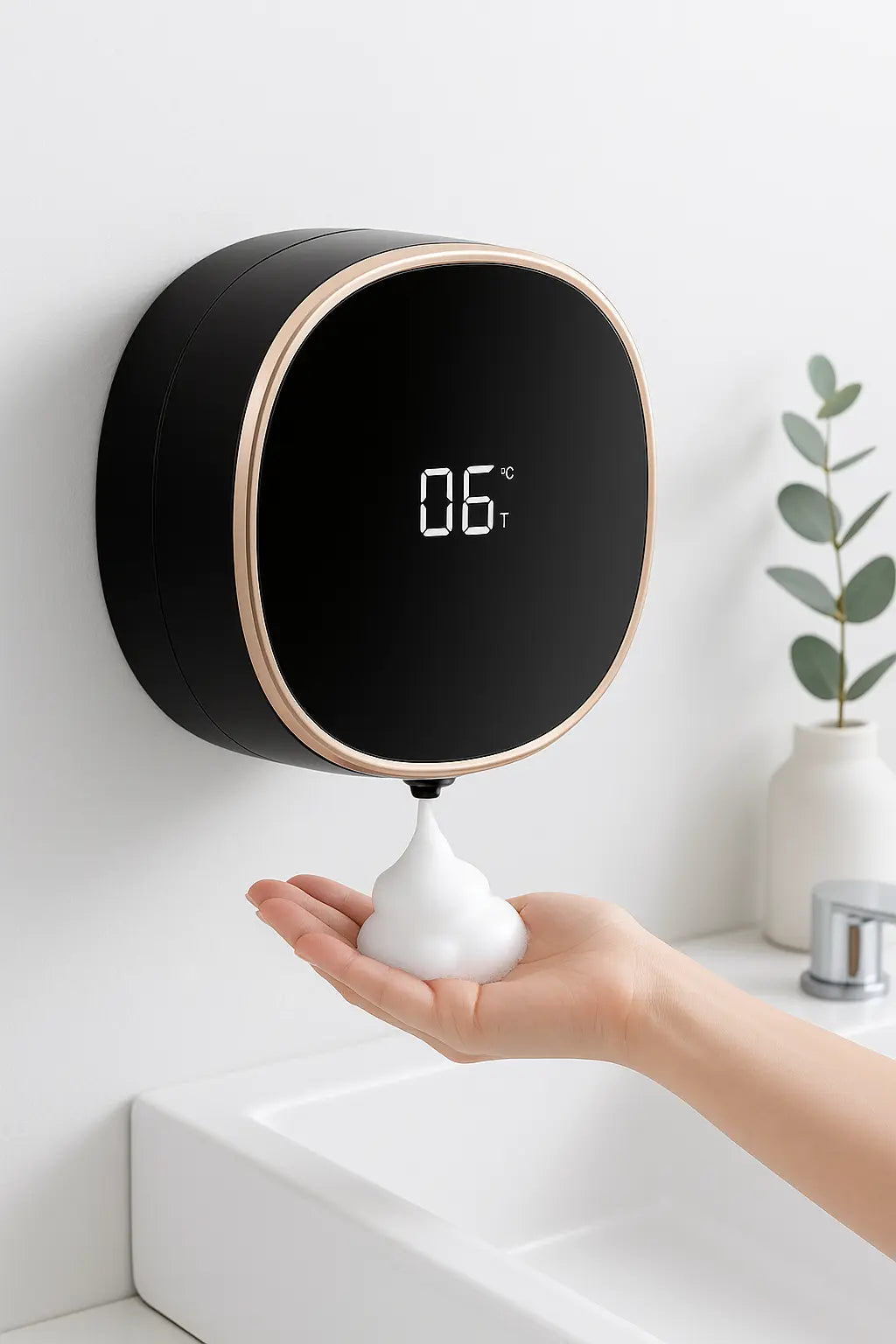 Smart Digital Wall-Mounted Soap Dispenser – Touchless, Modern & Hygienic