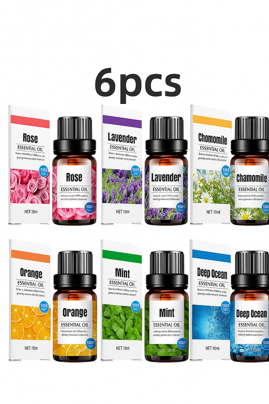 6-in-1 Essential Oils Gift Set- (10ml Bottles)